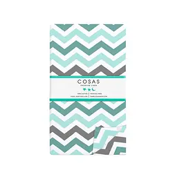 Набір простирадл на резинці Cosas MINT ZIGZAG 60х120х12 см (SetSheet_Grey_ZigMintGrey_120x60) - мініатюра 2