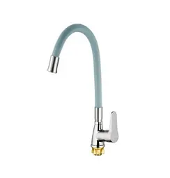 Змішувач для кухні Mixxus SOP4-146 Reflector Gray з сірим силіконовим виливом (MI6492) - мініатюра 2