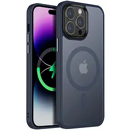 Чохол Ummi Colorful with MagSafe для Apple iPhone 14 Pro (6.1) Синій / Navy Blue