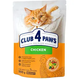 Сухий корм Club 4 Paw Premium для літніх котів +7 років з куркою 900 г