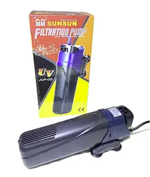 Внутрішній фільтр для акваріума SunSun JUP-02 UV 5 Вт 500 л/год до 150 л - мініатюра 2