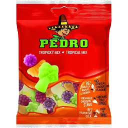Цукерки жувальні Pedro Тропічний мікс 80 г (907544)