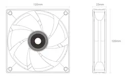 Вентилятор Ocypus DELTA F12 120MM BK (DELTA-F12-BK1NM00X-GL) - мініатюра 6