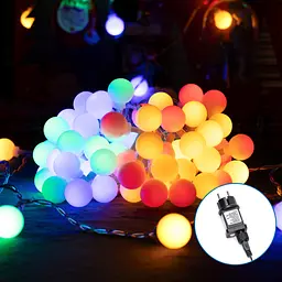 Гірлянда молочні бульбашки LED різнокольорові 3‑5 м IP44