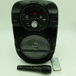 Акустична система акумуляторна бездротова Bluetooth колонка 6.5" радіо та мікрофон USB FM 15 Вт Lige A66 - мініатюра 8