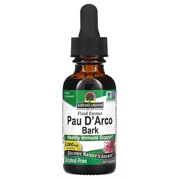 Кора мурашиного дерева (Pau D'Arco) Pau D' Arco Bark 2,000 mg 30 мл Nature's Answer vit0005588