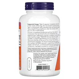 Натуральна добавка NOW Chitosan Plus 500 mg, 240 капсул - мініатюра 3