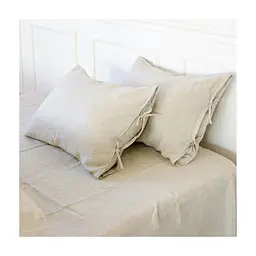 Наволочка MirSon Льон Natural Linen 60х60 Grey sky (2200005372234)