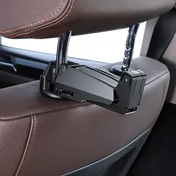 Автотримач Baseus Backseat Vehicle Phone Hook, + гачок-вішалка (SUHZ-A01) black - мініатюра 3