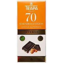 Шоколад Trapa Intenso чорний з цілісним фундуком 175 г