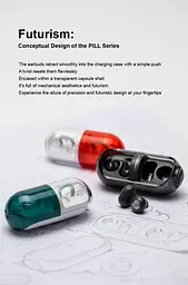 Навушники Moondrop Pill Black-бездротові ENC, Bluetooth 6.0 - мініатюра 7
