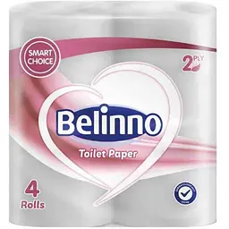 Туалетний папір BELINNO 4шт 2шар целюлоза