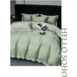 Комплект постільної білизни Soho Boutique євро Flowers Olive (A130094) - мініатюра 2