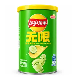 Чіпси Lay’s Unlimited Cucumber Flavor зі смаком огірка 40 г