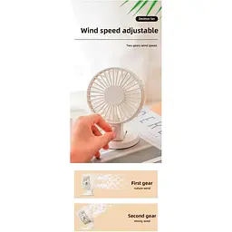 Портативний вентилятор DK WT8019 White [136183] - мініатюра 2