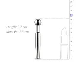 Порожнистий уретральний стимулятор Sinner Gear Unbendable - Hollow Penis Plug, довжина 7,5 см, діаметр 12 мм - мініатюра 4