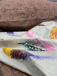 Комплект постільної білизни Ecotton двоспальний Сімейний 150х215 см Пір'я коричневе (20094АВ) (22765) - мініатюра 3