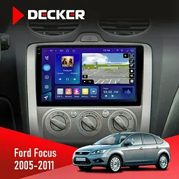 Штатна магнітола Ford Focus 2 2005-2011 Decker D9-009 4x64, DSP, 4G, 2k Decker (НФ-00008188)