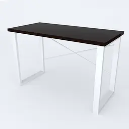 Письмовий стіл Ferrum-decor Драйв 750x1400x600 Білий метал ДСП Венге Магія 32 мм (FRD-105361) - мініатюра 5