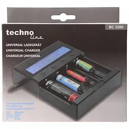 Зарядний пристрій Technoline (BC3500) універсальний - інтелектуальний - 4 канали, Чорний - мініатюра 4
