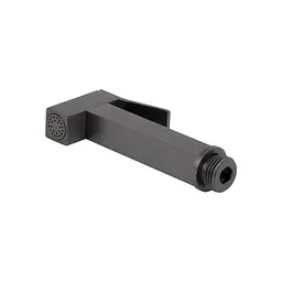 Змішувач з гігієнічною лійкою Qtap Gemini QTGEM272GMB45692 Gunmetal Black PVD, Шліфований чорний хром - мініатюра 5