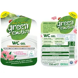 Гіпоалергенний засіб для миття унітазу Green Emotion WC Gel Eucalyptus 750 мл - мініатюра 2