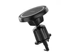 Автомобільний тримач для смартфона Proove Carbon Magnetic Air Outlet Car Mount Black (CHCM00000001) - мініатюра 2