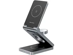 Бездротовий зарядний пристрій Vention 3-in-1 15 W Gray (FGFH0)