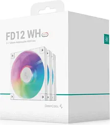 Комплект вентиляторів Deepcool FD12 ARGB 3 in 1 White (R-FD12-WHAPN3-G) - мініатюра 9