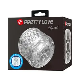 Мастурбатор Pretty Love Crystle прозорий - мініатюра 7