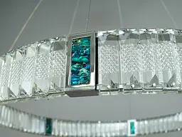 Кришталева світлодіодна LED люстра для високих стель Diasha 81028-800HR - мініатюра 3