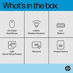 Комп'ютерна мишка HP Z3700 Dual Wireless/Bluetooth Silver (758A9AA) - мініатюра 9