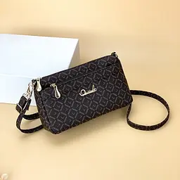Сумка жіноча крос-боді через плече Italian Bags Orical Romb 24x7x14 Коричневий (id_1104)