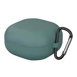 Силіконовий чохол для навушників Samsung Galaxy Buds Live/Buds 2/Buds 2 Pro/Buds Pro/Buds FE SM-R400, Hang Case, зелений, ультратонкий захисний кейс товщиною 2 мм, захист від подряпин, пилу та ударів, компактний, з карабіном для кріплення
