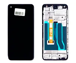 Дисплей Oppo A76/A36 чорний + рамка