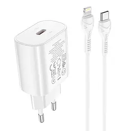 Адаптер мережевий Hoco Type-C to Lightning Cable Jetta charger set N22 |Type-C, 25W/3A, PD|