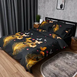 Підковдра Moon&Star Мікросатин Premium Golden Flutter Двоспальна 175x210 см