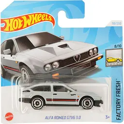 Базовая машинка Hot Wheels Factory Fresh Alfa Romeo GTV6 3.0 серая (5785) 