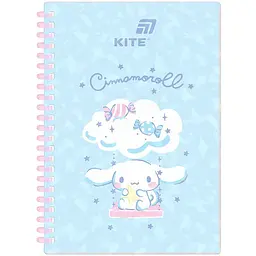 Блокнот Kite Cinnamoroll А5 80 аркушів CR клітка на спіралі (CR26-277)