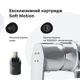 Змішувач для душа хром AM.PM F90A20000 Gem - мініатюра 4