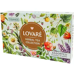 Набір Колекція трав’яних чаїв Lovare Herbal Tea Collection 96 г (8 видів по 8 шт.) - мініатюра 3