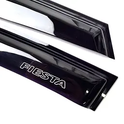 Дефлектори вікон ветровики для Ford Fiesta 2008-2017 5D Хечбек Voron Glass - мініатюра 2