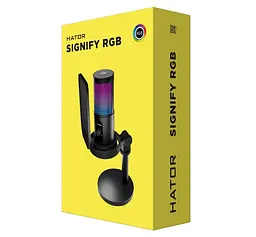 Мікрофон конденсаторний HATOR HTA510 RGB Signify USB Black - мініатюра 6