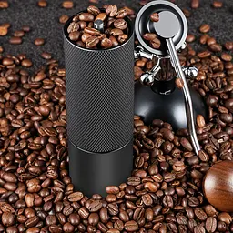 Ручна кавомолка Coffee Grinder з жерновами з високовуглецевої нержавіючої сталі (00389)