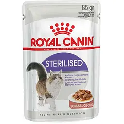 Набір вологого корму для дорослих стерилізованих кішок Royal Canin Sterilised Sauce шматочки в соусі 1.02 кг (12 шт. х 85 г) - мініатюра 3