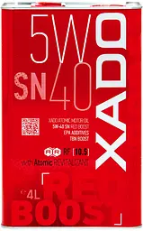 Моторна олива XADO Atomic Oil 5W-40 SN Red Boost 4 л (ХА 26269)