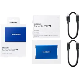 Зовнішній SSD накопичувач Samsung T7 2TB Indigo Blue (MU-PC2T0H/WW) [91901] - мініатюра 6