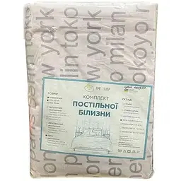 Комплект постільної білизни TIMETOSLEEP Євро (2 нав.50х70) 401377 Бязь GOLD LUX