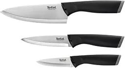 Набір ножів Comfort, 3шт, нержавіюча сталь, пластик, чорний Tefal kuh0014575 - мініатюра 2