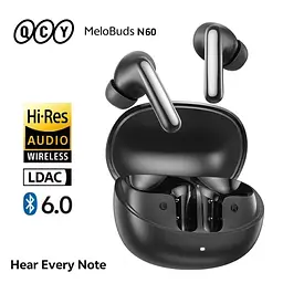 Навушники бездротові QCY MeloBuds N60 ANC чорні - мініатюра 6